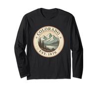 Aventure Vintage dans Les Montagnes du Colorado Manche Longue