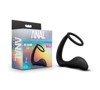 Aventures Anales Platine - dildo anal avec anneau pénien (noir)