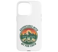 Aventures avec Mon Chien d'équipage de Fourrure Randonnée en Coque pour iPhone 15 Pro Max