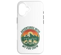 Aventures avec Mon Chien d'équipage de Fourrure Randonnée en Coque pour iPhone 16