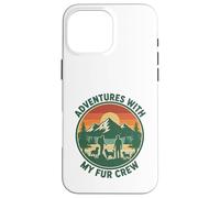 Aventures avec Mon Chien d'équipage de Fourrure Randonnée en Coque pour iPhone 16 Pro Max