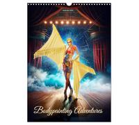 Aventures de peinture sur corps, Version française (Calendrier mural 2026 DIN A3 portrait), Calendrier CALVENDO mensuel