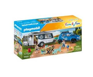 Aventures en Famille : Voiture et Caravane PLAYMOBIL pour le Camping