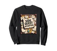 Aventurier Gamer Side Quest Accepted RPG Side Quest Sweatshirt