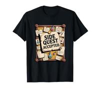 Aventurier Gamer Side Quest Accepted RPG Side Quest T-Shirt