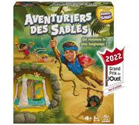 AVENTURIERS DES SABLES - Jeu De Société Et D'Action Sensoriel Avec Du Sable Magique Kinetic Sand - Affronte Les Sables Mouvants & Soit Le Dernier Explorateur Encore Debout Pour Gagner - Jeu 4 Ans +