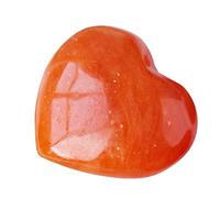 Aventurine rouge, pierres naturelles en forme de cœur, pierre d'amour de Saint-Valentin, pierres de palmier, ornements en pierre, beau cadeau pour homme et femme