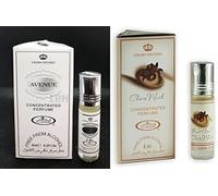 Avenue & Choco Musk Concentrated Perfume Oil Pack of 2 | Long-Lasting Alcohol-Free Roll-On Attar for Men & Women | 6ml Each