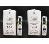 Avenue Concentrated Perfume Oil Pack of 2 (6ml Each) | Long Lasting Alcohol-Free Roll On Attar | Fresh Citrus Woody Oriental Fragrance for Men