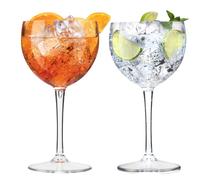 Avenue Haut de gamme en polycarbonate incassable Bar/Copa Ballon Gin. Lot de 2 verres. Contenance 400 ml.