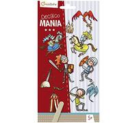 AVENUE MANDARINE - 2 Feuilles de Décalcomanies avec 20 Motifs Thème Chevaliers - Décalcomanies Tout Support - Loisirs Créatifs Enfants - A Partir de 5 Ans - 52587O Decalco Mania