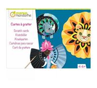 Avenue Mandarine Boîte créative, Mandala animaux à gratter