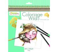 Avenue Mandarine Carnet de coloriage Wild 3