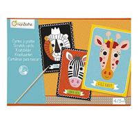 Avenue Mandarine KC016O - Une boite créative comprenant 4 cartes à gratter 21x15 cm (notice incluse)