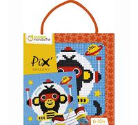 AVENUE MANDARINE Kit broderie enfant Pix Gallery - Tableau 14x14 cm - COSMONAUTE G