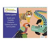 Avenue Mandarine KC124C - Une boîte créative comprenant 5 planches à gratter à la forme 15x21 cm (notice incluse)