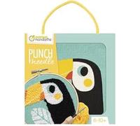 Avenue Mandarine KC152C - Un kit Point de croix enfant PUNCH NEEDLE - Tableau 18x18 cm - À partir de 6 ans - TOUCAN