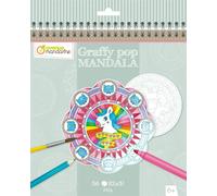 avenue mandarine Livre de coloriage "Graffy Pop Mandala" Magie