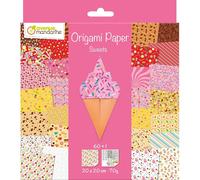 Avenue Mandarine Pack 60 Feuilles Origami 20x20 Cm 70g (30 Motifs X 2 Feuilles) Sweets