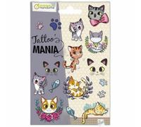 Avenue Mandarine Tatouages Temporaire Tattoo' Mania - Chats (1pcs),, Sage Créatif, École De Créativité