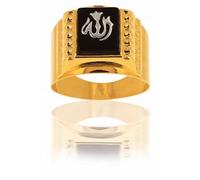 AvenueDuBijou Chevalière Allah Onyx Or 18 Carats