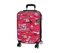 Avenuedusac - Valise Cabine Rigide 55 cm 4 Roues Doubles Voyages, Rouge