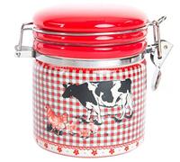 AVENUELAFAYETTE Boîte Pot hermétique Vache - Ferme - Campagne en céramique - 12 cm