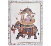 AVENUELAFAYETTE Cadre Toile Tableau Eléphant - Inde - 40 x 30 cm (M1)