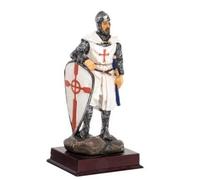 AVENUELAFAYETTE Figurine Statuette Chevalier Templier sur Socle - 13 cm (M5)