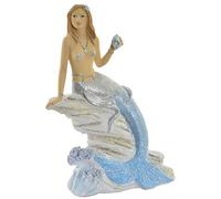 AVENUELAFAYETTE Figurine Statuette Sirène déco sur Rocher - 21,5 cm