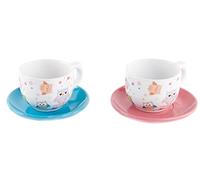 AVENUELAFAYETTE Lot de 2 - Tasse 200 ML + Soucoupe Hibou en céramique