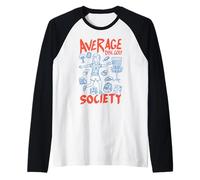 Average Disc Golf Society Panier Amusant pour Fille golfeuse Manche Raglan