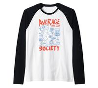 Average Disc Golf Society Panier Amusant pour Golfeur Manche Raglan