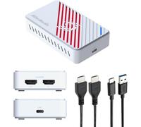 AVerMedia 4K HDMI Capture Card pour Le Streaming, PS5, Xbox, Switch, Périphérique de Capture USB 3.2 pour Twitch, OBS, Discord, Enregistrement à Faible Latence, GC553Pro Live Gamer Ultra S (Blanc)