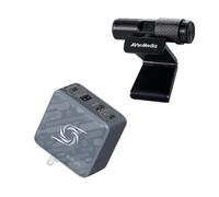 AVerMedia Carte de Capture & caméra pour Switch 2, Capture 1080p60, passthrough 4K60, Chargeur GaN 100 W, Webcam Full HD avec Micro, Latence zéro, Plug & Play, Enregistrement de Jeu, Streaming