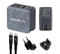 AVerMedia Chargeur Portable pour Nintendo Switch, Charge Rapide GaN 100W, Station d’Accueil HDMI 4K60 pour TV, Ordinateur Portable, PC, Accessoires Gaming, Adaptateurs UK & EU Inclus, Core GO GC313