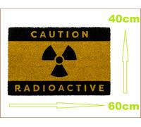 Avertir Caution Tapis Radioactif Tapis De Sol Tapis En Coco Paillasson