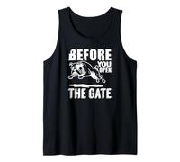Avertissement Amusant « Before You Open The Gate Bulldog » Débardeur