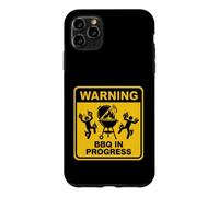 Avertissement Amusant pour Barbecue en Cours Coque pour iPhone 11 Pro Max