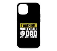 Avertissement Amusant pour Les Fans de Volleyball Dad Coque pour iPhone 12/12 Pro