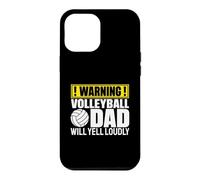 Avertissement Amusant pour Les Fans de Volleyball Dad Coque pour iPhone 12 Pro Max