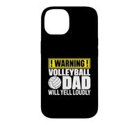 Avertissement Amusant pour Les Fans de Volleyball Dad Coque pour iPhone 14