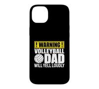 Avertissement Amusant pour Les Fans de Volleyball Dad Coque pour iPhone 14 Plus