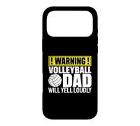 Avertissement Amusant pour Les Fans de Volleyball Dad Coque pour iPhone 17 Pro Max