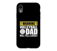 Avertissement Amusant pour Les Fans de Volleyball Dad Coque pour iPhone XR
