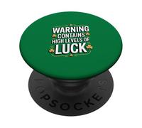 Avertissement : Contient des Niveaux élevés de Chance avec trèfle Irlandais PopSockets PopGrip Adhésif