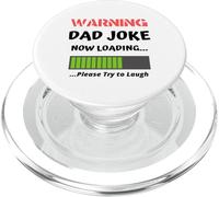 Avertissement : Dad Joke Now Loading Please Try to Laugh Funny PopSockets PopGrip pour MagSafe