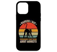 Avertissement d'amant de Singe I May Spontaneously Talk About Monkeys Coque pour iPhone 12 Mini