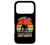 Avertissement d'amant de Singe I May Spontaneously Talk About Monkeys Coque pour iPhone 17 Pro