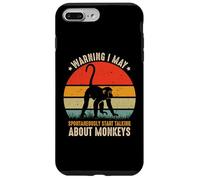 Avertissement d'amant de Singe I May Spontaneously Talk About Monkeys Coque pour iPhone 7 Plus/8 Plus